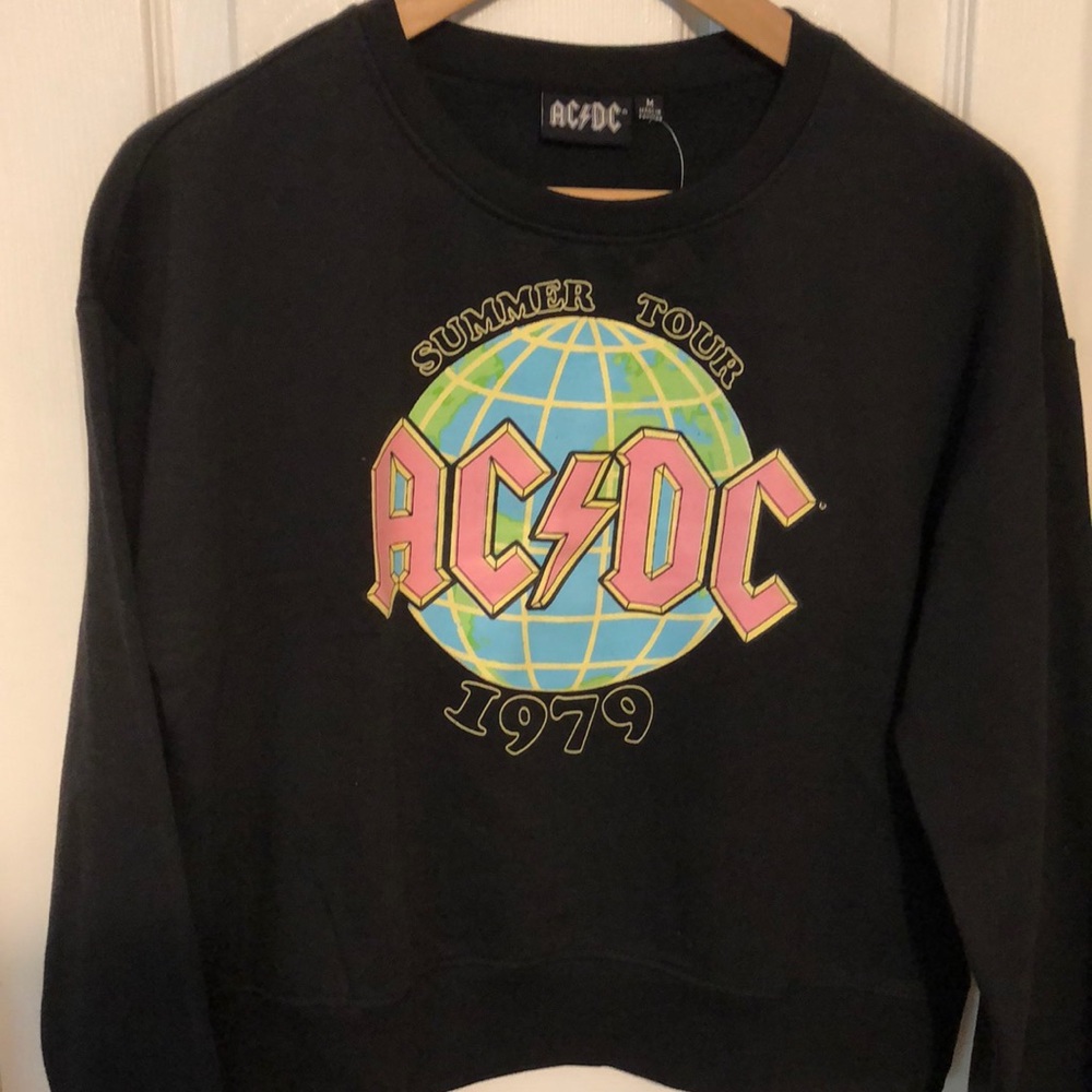 AC/DC cropped sweatshirt
